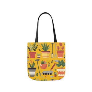 Polyester Canvas Tote Bag - Garden Tools and Plants - Dipaliz - Shopping Totes