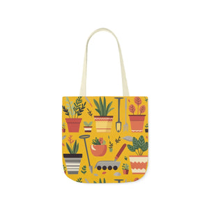 Polyester Canvas Tote Bag - Garden Tools and Plants - Dipaliz - Shopping Totes