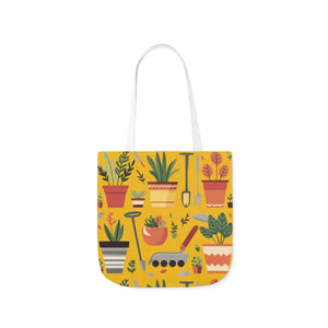 Polyester Canvas Tote Bag - Garden Tools and Plants - Dipaliz - Shopping Totes