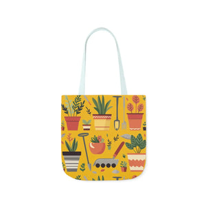 Polyester Canvas Tote Bag - Garden Tools and Plants - Dipaliz - Shopping Totes