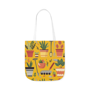 Polyester Canvas Tote Bag - Garden Tools and Plants - Dipaliz - Shopping Totes