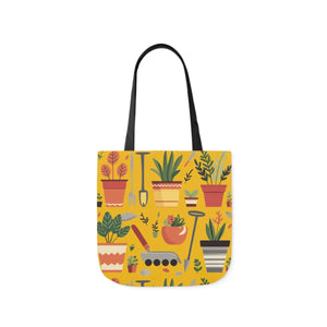 Polyester Canvas Tote Bag - Garden Tools and Plants - Dipaliz - Shopping Totes