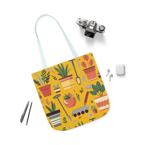 Polyester Canvas Tote Bag - Garden Tools and Plants - Dipaliz - Shopping Totes