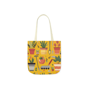 Polyester Canvas Tote Bag - Garden Tools and Plants - Dipaliz - Shopping Totes