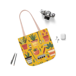 Polyester Canvas Tote Bag - Garden Tools and Plants - Dipaliz - Shopping Totes