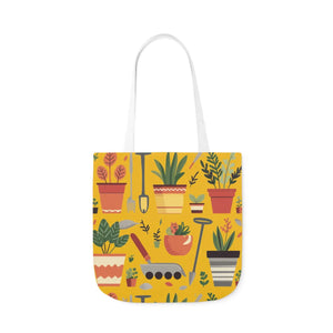 Polyester Canvas Tote Bag - Garden Tools and Plants - Dipaliz - Shopping Totes