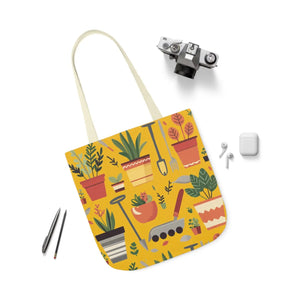 Polyester Canvas Tote Bag - Garden Tools and Plants - Dipaliz - Shopping Totes