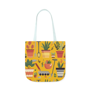 Polyester Canvas Tote Bag - Garden Tools and Plants - Dipaliz - Shopping Totes