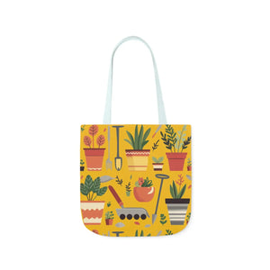 Polyester Canvas Tote Bag - Garden Tools and Plants - Dipaliz - Shopping Totes