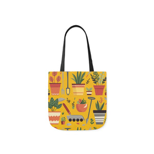 Polyester Canvas Tote Bag - Garden Tools and Plants - Dipaliz - Shopping Totes