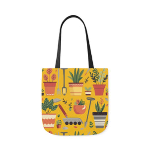 Polyester Canvas Tote Bag - Garden Tools and Plants - Dipaliz - Shopping Totes
