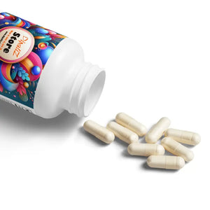 Mushroom Blend Supplement Gmp-certified Natural Energy - Dipaliz - White Bottle + Cap / Unflavored / 60 Vegetable