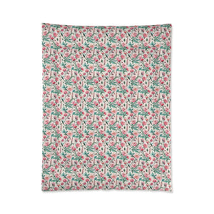 Flowers Pattern Comforter – Pastel Polyester - Dipaliz - Quilts & Comforters
