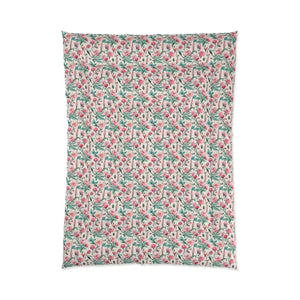 Flowers Pattern Comforter – Pastel Polyester - Dipaliz - Quilts & Comforters
