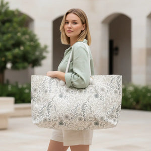 Premium Floral Pattern Tote - Quality Weekender Bag - Dipaliz - Luggage & Bags