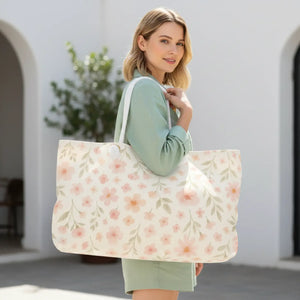 Premium Floral Weekender - Weekend Getaway Essential - Dipaliz - Luggage & Bags