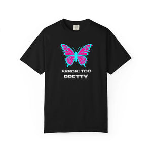 Too Pretty Butterfly T-shirt - Retro Neon Graphic Tee - T-shirts