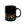 Floral Black Ceramic Mug - Pretty Flowers 11oz - Dipaliz - Mugs