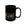 Floral Black Ceramic Mug - Pretty Flowers 11oz - Dipaliz - Mugs