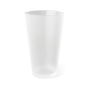 Floral Frosted Pint Glass - Pretty Flowers - Dipaliz - Beer Glasses