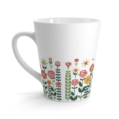 Blooming Pretty Flowers Latte Mug - your Morning Must-have! - 12oz