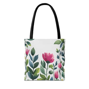 Chic Tote Bags with Pretty Pink Flowers - Dipaliz