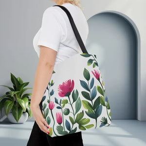 Chic Tote Bags with Pretty Pink Flowers - Dipaliz
