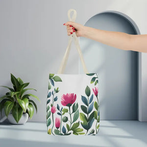 Chic Tote Bags with Pretty Pink Flowers - Dipaliz
