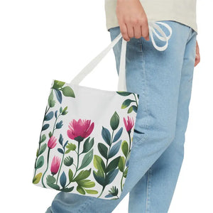 Chic Tote Bags with Pretty Pink Flowers - Dipaliz