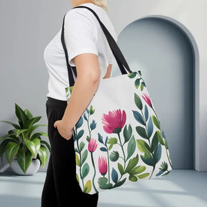 Chic Tote Bags with Pretty Pink Flowers - Dipaliz