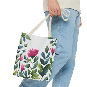 Chic Tote Bags with Pretty Pink Flowers - Dipaliz