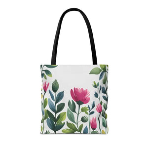 Chic Tote Bags with Pretty Pink Flowers - Dipaliz