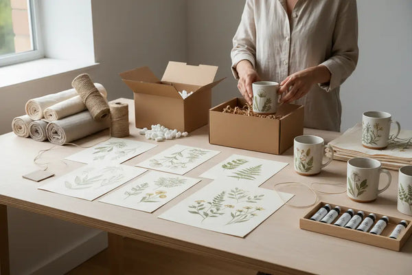 A parcel being packed
