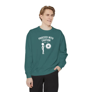 Relaxed Caution Donut Sweatshirt - Soft Cotton - Dipaliz - Sweatshirts