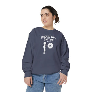 Relaxed Caution Donut Sweatshirt - Soft Cotton - Dipaliz - Sweatshirts