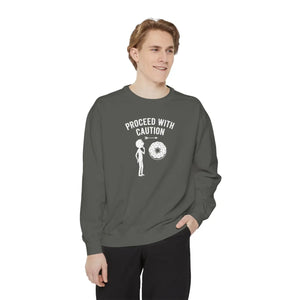 Relaxed Caution Donut Sweatshirt - Soft Cotton - Dipaliz - Sweatshirts