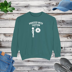Relaxed Caution Donut Sweatshirt - Soft Cotton - Dipaliz - Sweatshirts
