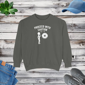 Relaxed Caution Donut Sweatshirt - Soft Cotton - Dipaliz - Sweatshirts