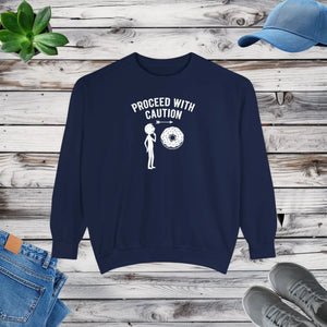 Relaxed Caution Donut Sweatshirt - Soft Cotton - Dipaliz - Sweatshirts