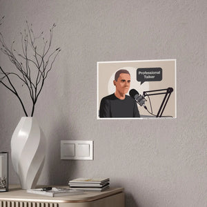 Professional Talker High-gloss Poster Podcast Room - Dipaliz - Posters