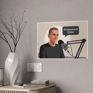 Professional Talker High-gloss Poster Podcast Room - Dipaliz - Posters