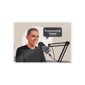 Professional Talker High-gloss Poster Podcast Room - Dipaliz - Posters