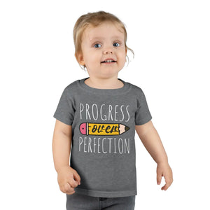 Stylish Progress Over Perfection Toddler Tees Pencil - Dipaliz - Baby & Tops