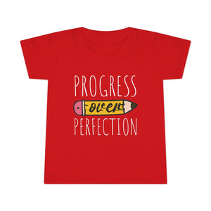 Stylish Progress Over Perfection Toddler Tees Pencil - Dipaliz - Baby & Tops