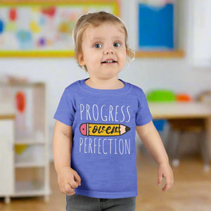 Progress Over Perfection Toddler Tees - Pencil Design Style - Dipaliz - Kids Clothes