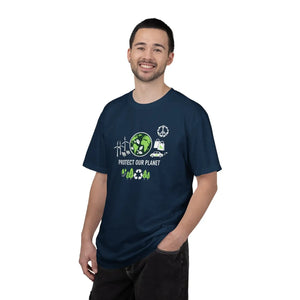 Protect our Planet Eco T-shirt, Renewable Energy & Recycling Graphic