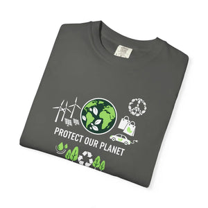 Protect our Planet Eco T-shirt, Renewable Energy & Recycling Graphic