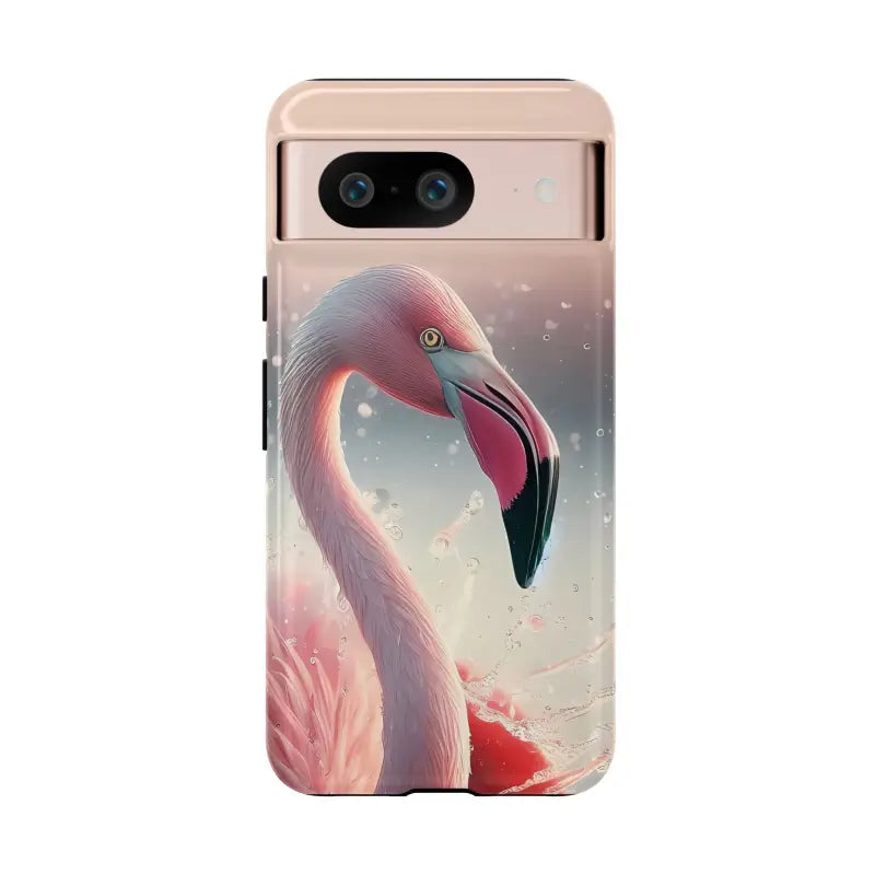 Bold Pink Flamingo Style Cases for Iphone Galaxy & Pixel - Google 8 / Glossy Phone Case