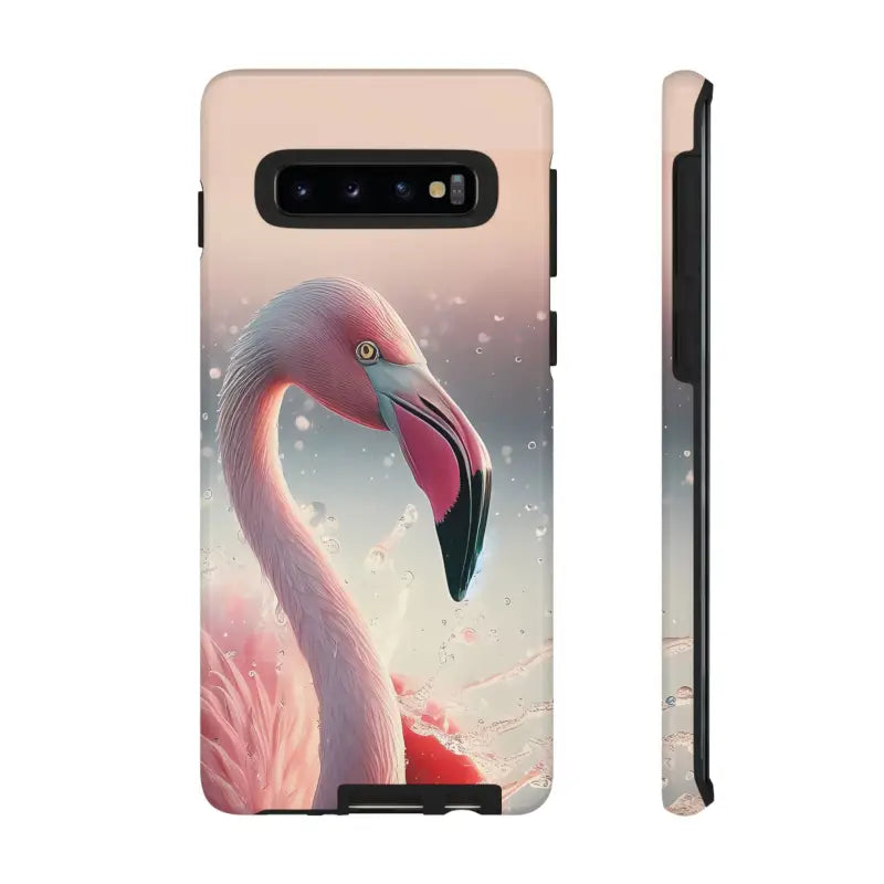 Bold Pink Flamingo Style Cases for Iphone Galaxy & Pixel - Samsung S10 / Glossy Phone Case