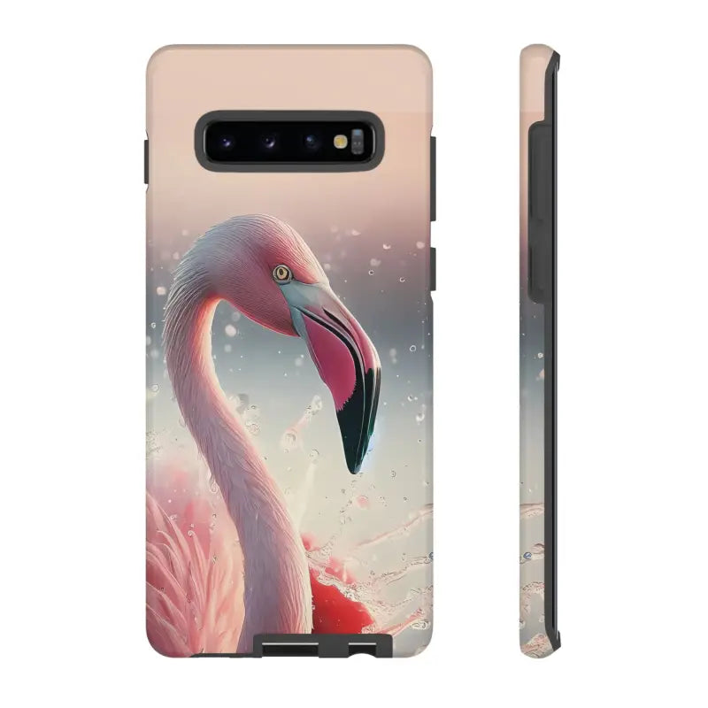 Bold Pink Flamingo Style Cases for Iphone Galaxy & Pixel - Samsung S10 Plus / Glossy Phone Case